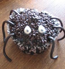 Cupcake araignée