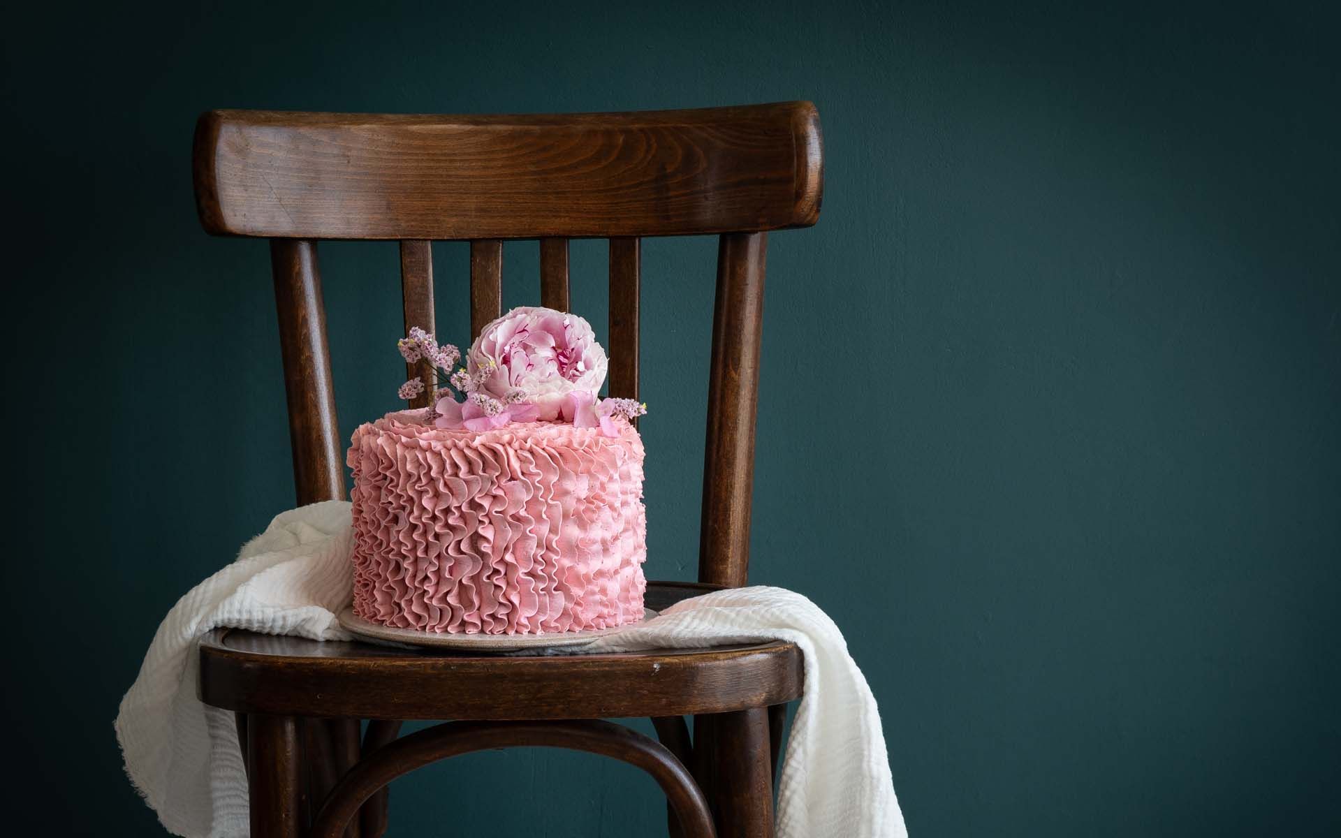 Gâteau de demi-anniversaire vanille framboise : Il était une fois